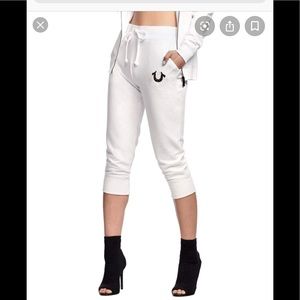 True religion white jogger pants 💖23